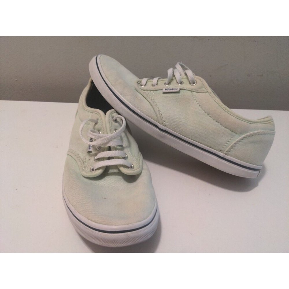 Vans Sneakers Men's Size 6.5 Women's Size 8 Lime Green TB4R Lace Up Low Top